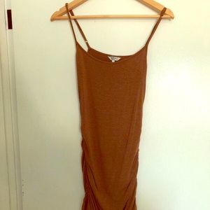 Spaghetti strap brown Buffalo dress